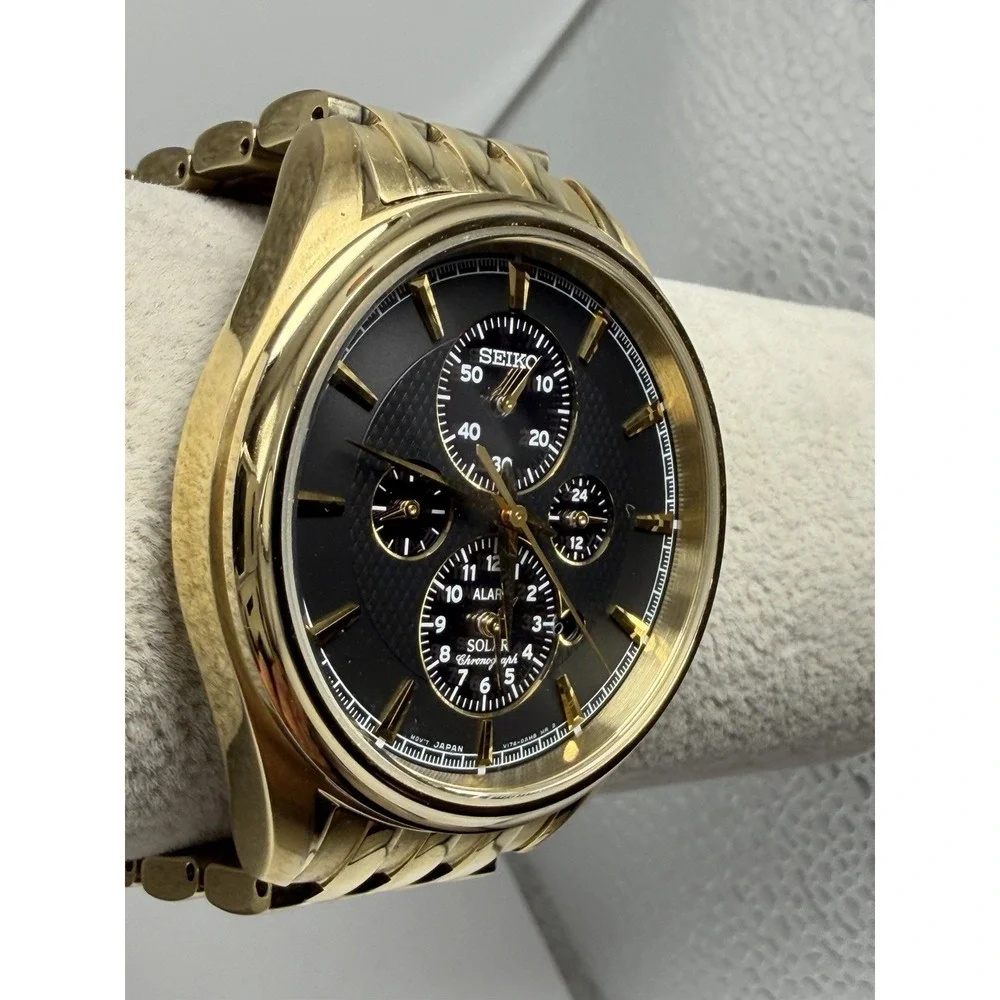 Seiko V174-0AF0 Working Solar Mens Watch 42MM 7